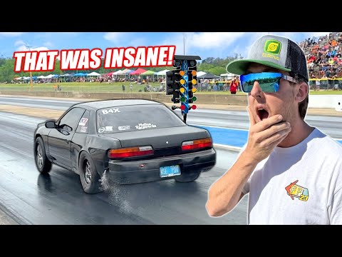 Cheap Racecar Challenge Day 1 - First Passes Were FAST... We're In Trouble!