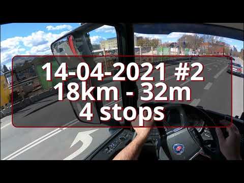PoV Driving Scania P410 Car Carrier - 14-04-2021 #2