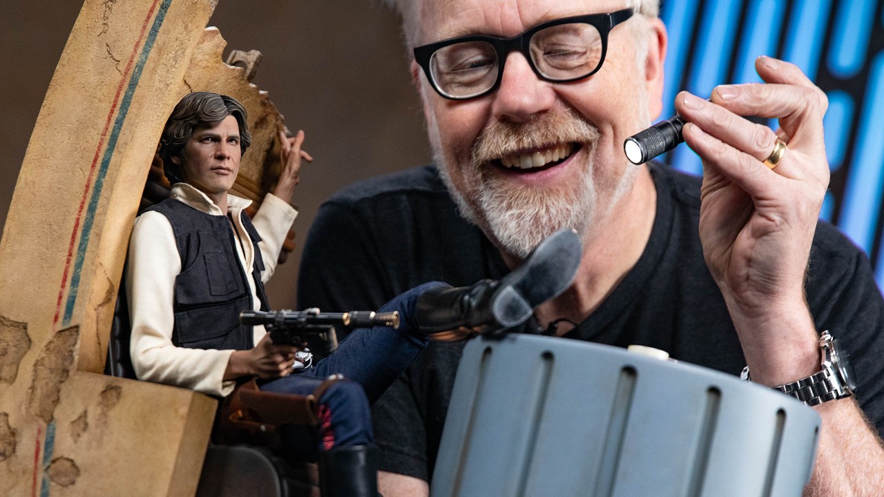 Adam Savage Inspects Sideshow's Prototype Han Solo Statue!