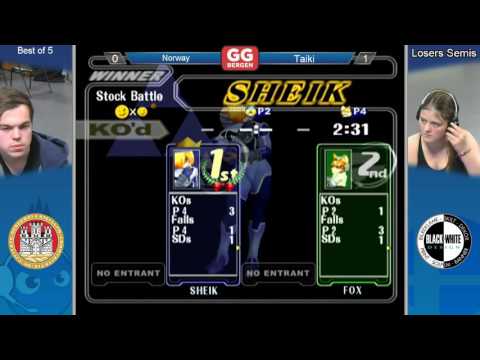 GG Bergen FS XIV - Norway (Fox) vs. Taiki (Shiek) - Losers Semis - Melee