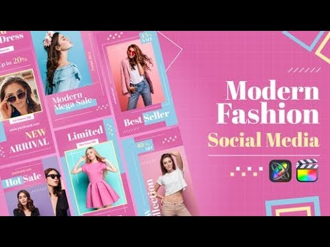Apple Motion Template | Modern Fashion Mega Sale Stories | Final Cut Pro X & Apple Motion