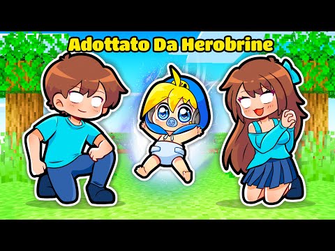 Vengo Adottato Da Una Famiglia Di HEROBRINE Su Minecraft!