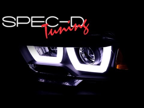 SPECDTUNING DEMO VIDEO: 2011-2014 DODGE CHARGER DUAL-U HALO LED PROJECTOR HEADLIGHTS