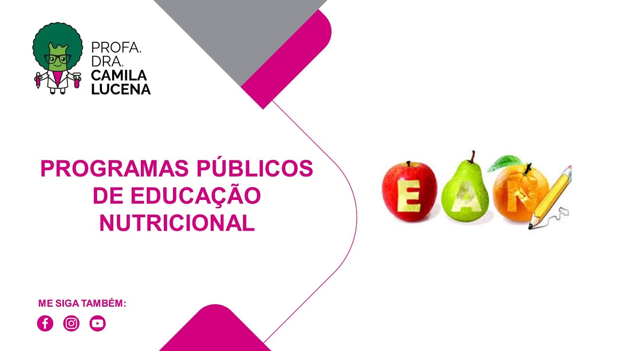 Programas Publicos de Educação Nutricional