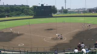 市立尼崎　2017年夏初戦　試合前ノック