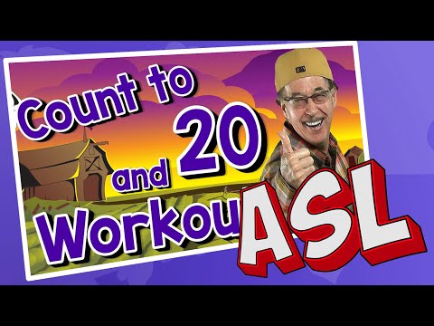 Count to 20 and Workout | ASL Version | Jack Hartmann Counting Song