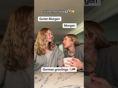 how 2 say hi throughout the day🗣️🇩🇪 #german #easygerman #a1german #deutschlernen #learninggerman