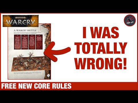 I was totally WRONG! The Warcry Core Rules PDF is here ... and it's FREE!