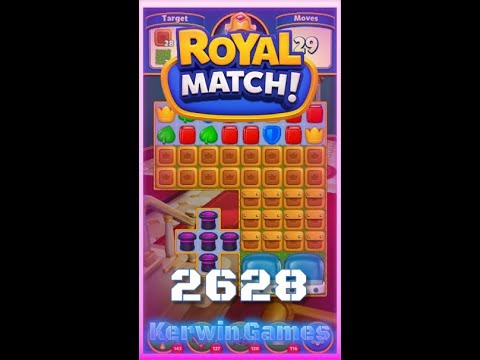 Royal Match Level 2628 - No Boosters Gameplay