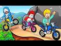 Only 1 Can Reach The Top ️ Roblox Dangerous Mountain Biking