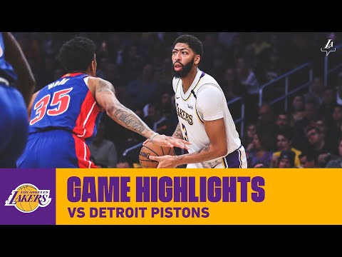 HIGHLIGHTS | Anthony Davis (24 pts, 11 reb, 8 blk) vs. Detroit Pistons
