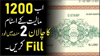 How to Apply E stamp Online | 1200 Wala Stamp Paper online apply karain | stamp paper punjab online