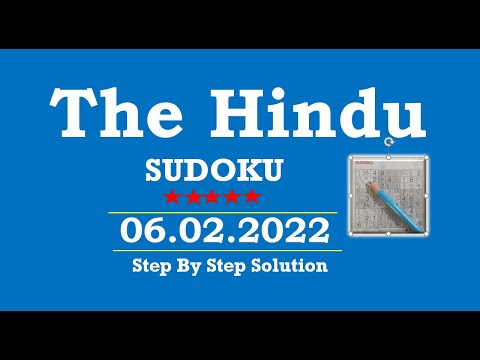 How to Solve 5 Star Hindu  Sudoku Feb 06, 2022 -  Step By Step Solution