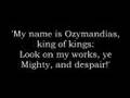 Ozymandias of Egypt by Percy Bysshe Shelley ...