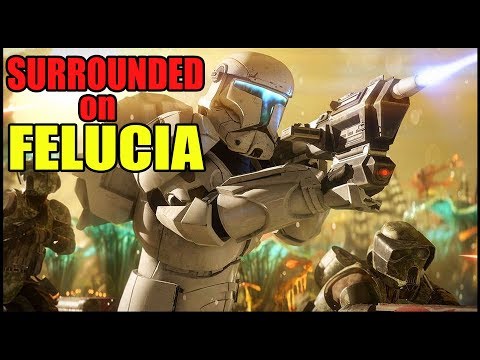 CLONE COMMANDOS Surrounded on FELUCIA! - Star Wars Battlefront 2 Co-Op w/SorensiCSteeL