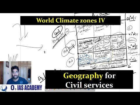 Geography for UPSC & SPSC - Lecture 21- World Climate Zones Part IV - GS-1 UPSC