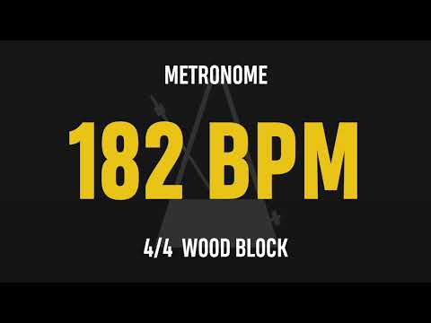 182 BPM 4/4 - Best Metronome (Sound : Wood block)
