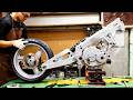 Man Restores 30 Year Old Honda Motorbike From Engine Pieces Start To Finish