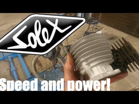 Velo Solex- Performance aluminum piston and barrel.