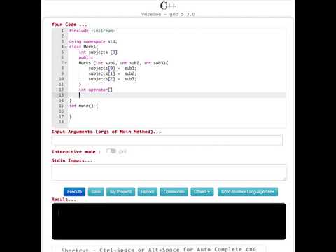 Overloading Special C Array Subscript Operator Computer Aided Analysis