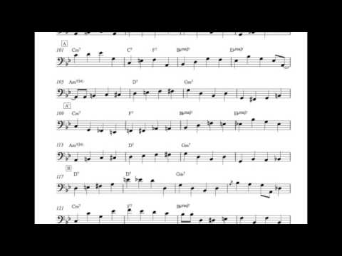 Autumn Leaves - Bass Transcription sam jones (somethin' else cannonball adderley)