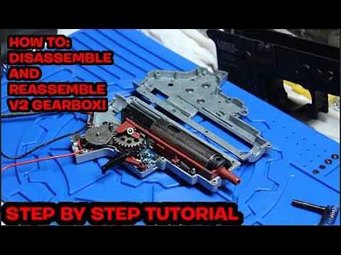 Airsoft Version 2 AEG Gearbox Disassembly and Reassembly | Airsoft Tutorial | QSAirsoft