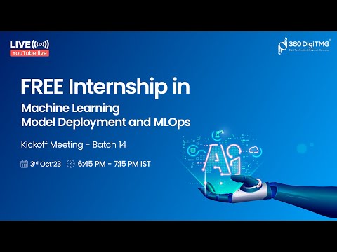 Machine Learning Model Deployment and MLOps Internship | Batch 14 | 360DigiTMG