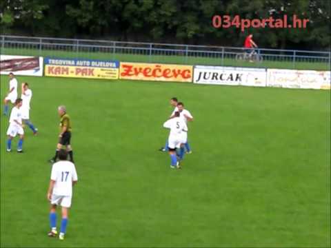 Gol Sebastijana Kalnaka (NK Slavonija) za 4:3 protiv Sloge