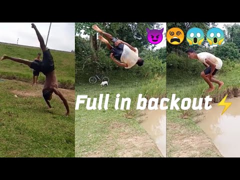 After a long time Full in backout, 360 twist in backout practice 😈😈⚡