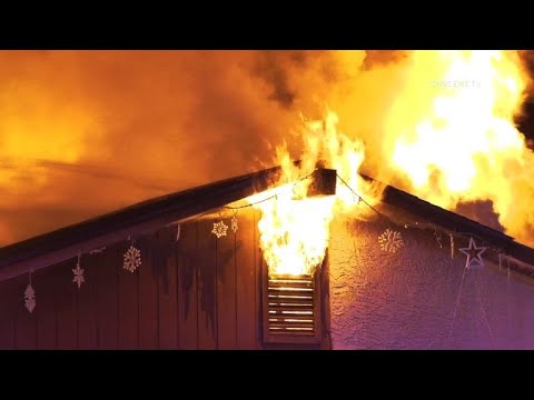 Firefighters Battle First Alarm House Fire | Glendale