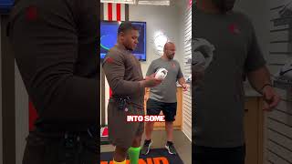 Have you ever wondered how the rooks get fitted for cleats in the NFL?🤔👟