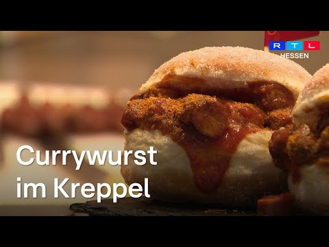 Die nächste Kreppel-Kreation aus Nidda - diesmal Currywurst!