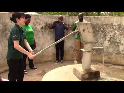 ChildFund & local implementing partner take donor on a field visit in Koinadugu District
