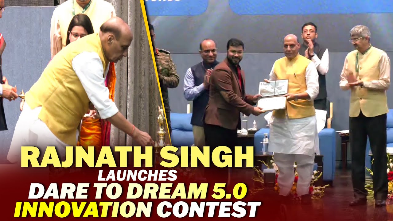 Union Defence Minister Rajnath Singh launches Dare to Dream 5.0 Innovation Contest | Delhi
