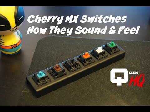 Cherry MX Switches How They Sound & Feel (Blue, Red, Brown, Green, Black, White)