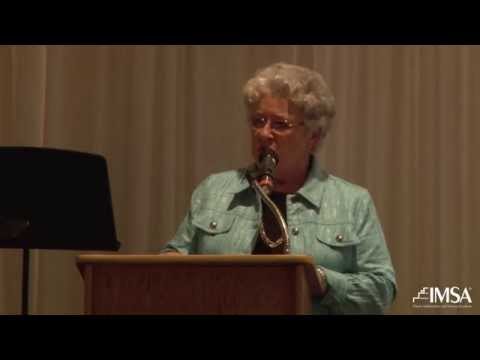 English Facutly Margaret Cain Speaks at 2014 IMSA Senior Banquet