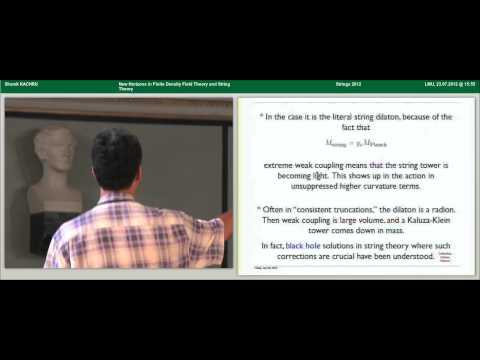 Shamit Kachru - New Horizons in Finite Density Field Theory and String Theory