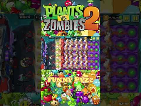 PvZ 2 All Plants 1 Plant Food Vs 99 Brickhead Zombie - Who Will Win? EP9 #Shorts