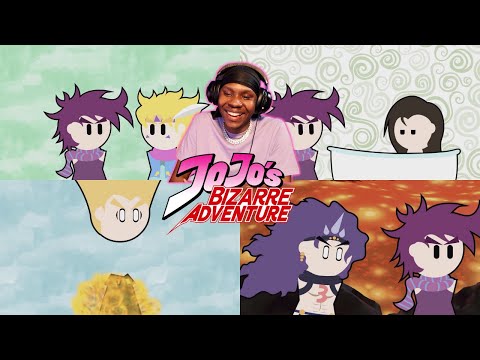 Reacting To - JoJo's Bizarre Adventure Battle Tendency But Really Really Fast - Animation