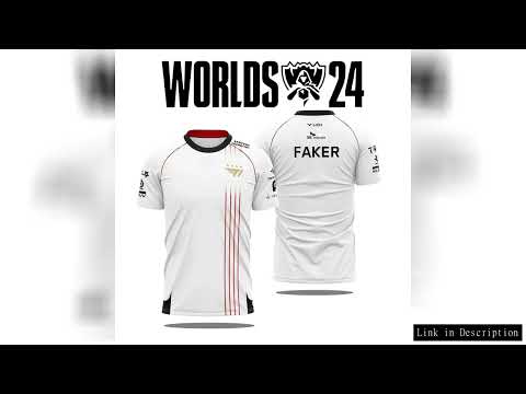 2024 New T1 Esports Team Uniform T-shirt League Of Legends World Finals Jersey T Shirt LOL Games Fak