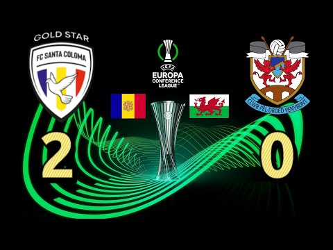 FC Santa Coloma 2-0 Penybont Conference league 2023-2024