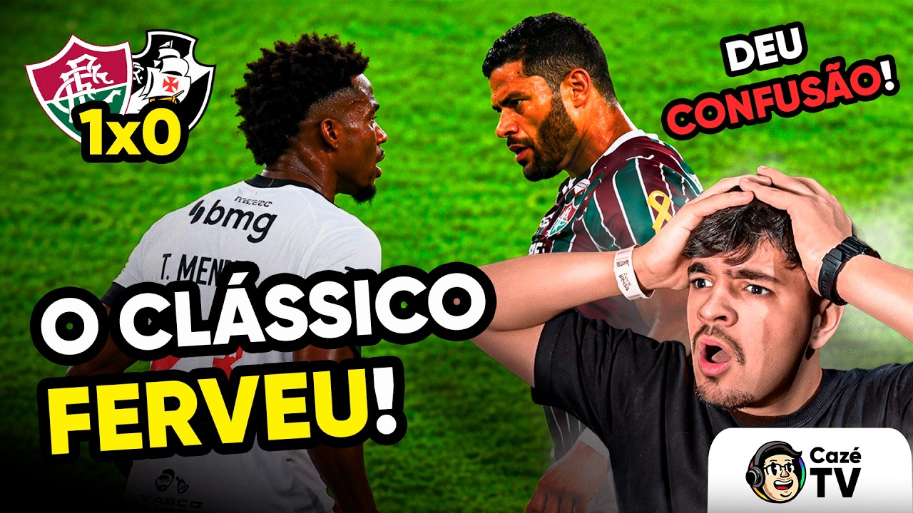 A CONFUSÃO ACONTECEU NA MINHA FRENTE! FLU VENCE E AFUNDA VASCO NO Z-4 l CazéTV no Estádio