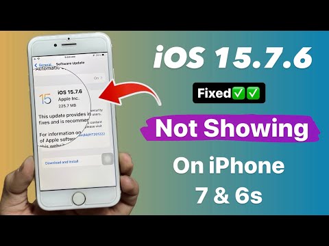 iOS 15.7.6 New Update Not showing on iPhone 6s, 7 - Solved || Now Install iOS 15.7.6 on iPhone 6s, 7