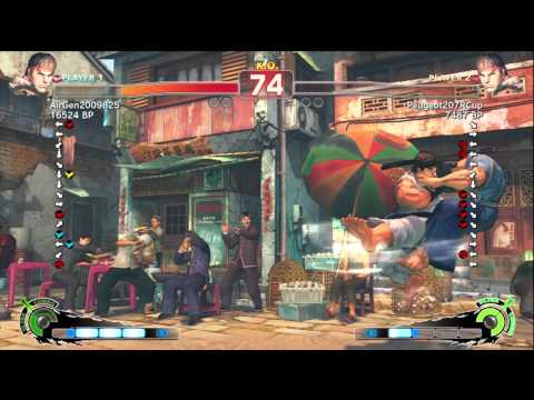 Air [Ryu] vs Peugeot207Rcup [Ryu] SSF4 Japanese Online Ranked Matches - TRUE-HD