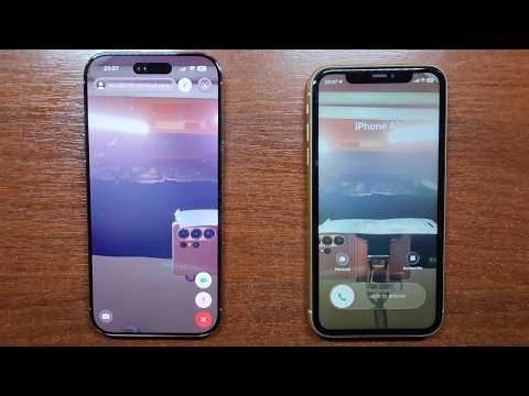 iPhone AIr vs iPhone 11 Facetime + Olvid Messenger Incoming & Outgoing Calls. iOS 26.Reflection