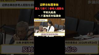 辺野古事故関係者参考人招致実施を訴える#参政党#辺野古#政治