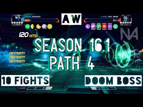 Alliance War Season 16 War 1 - Path 4 and Stealth Suit Spider-Man vs Doctor Doom Boss