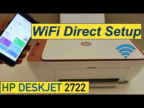 HP DeskJet 2722 WiFi Direct-Setup, drahtloses Setup.