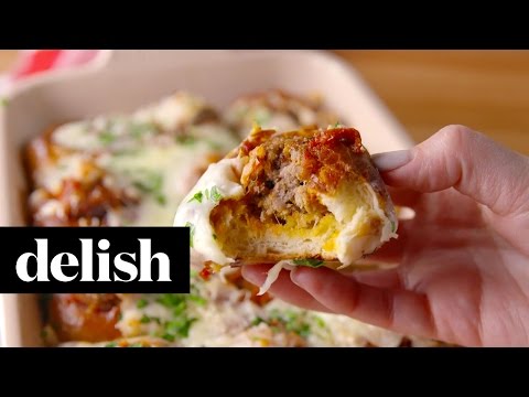 Mini Meatball Parms | Delish