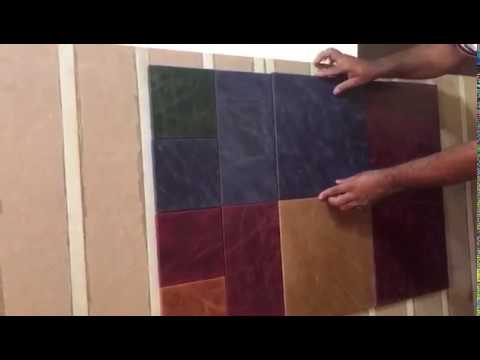 Installation of Leather Wall Tile